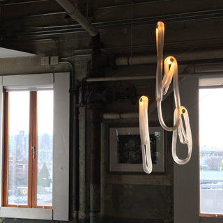 Pearlescent Filament Chandelier-Neutral Decor