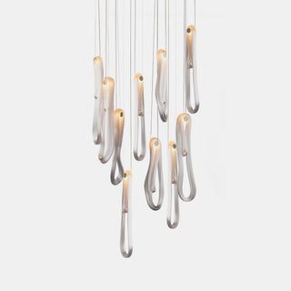 Pearlescent Filament Chandelier-Neutral Decor