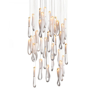 Pearlescent Filament Chandelier-Neutral Decor