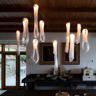 Pearlescent Filament Chandelier-Neutral Decor