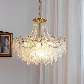 Lustra Lustre en Perles et Verre Luxe