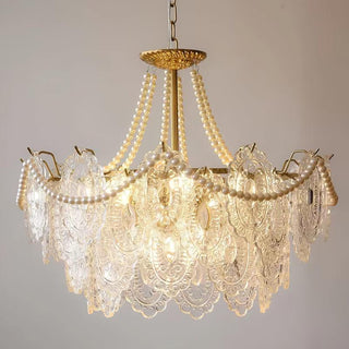 Lustra Lustre en Perles et Verre Luxe