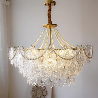Lustra Lustre en Perles et Verre Luxe