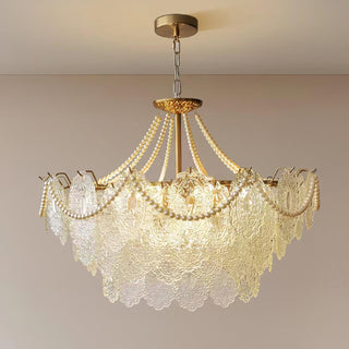 Lustra Lustre en Perles et Verre Luxe