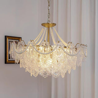 Lustra Lustre en Perles et Verre Luxe