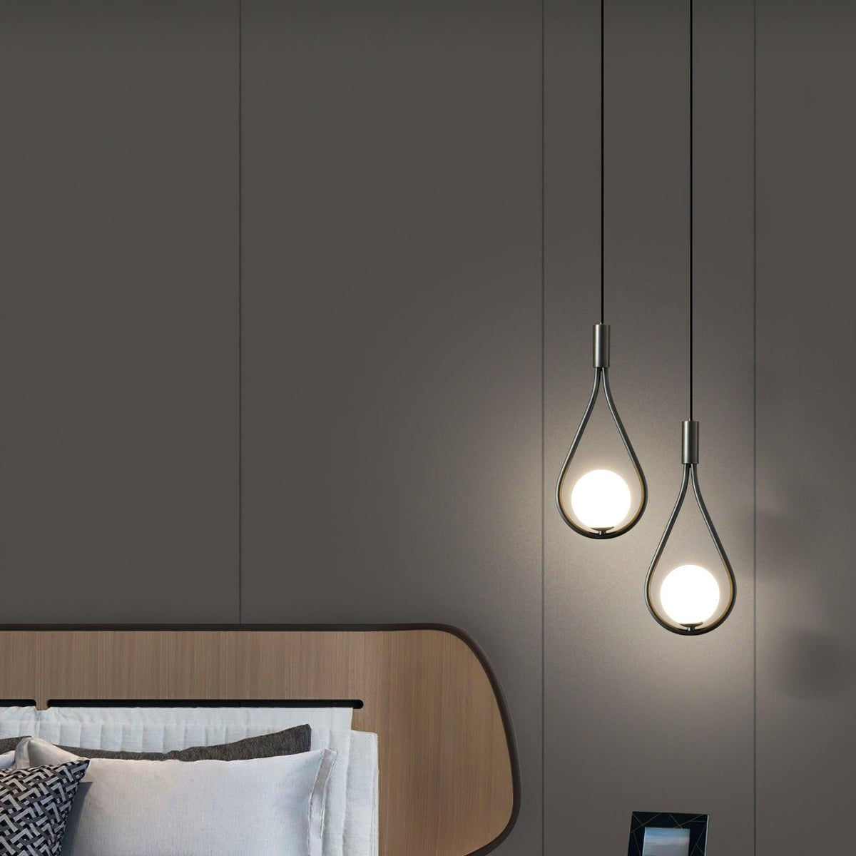 Droplet Suspension en Laiton Moderne