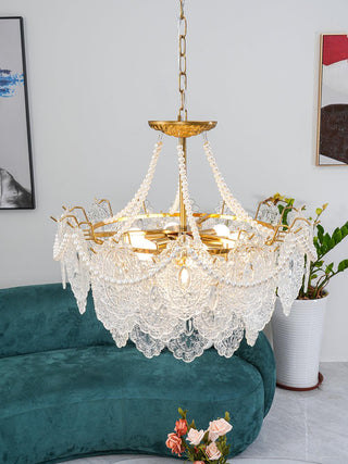 Lustra Lustre en Perles et Verre Luxe
