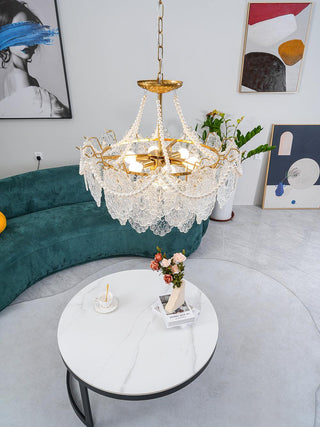 Lustra Lustre en Perles et Verre Luxe