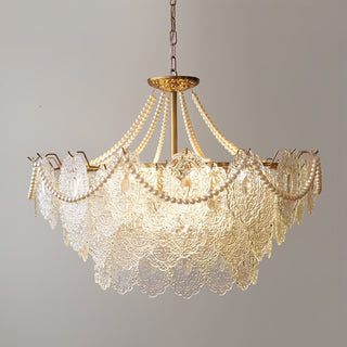 Lustra Lustre en Perles et Verre Luxe