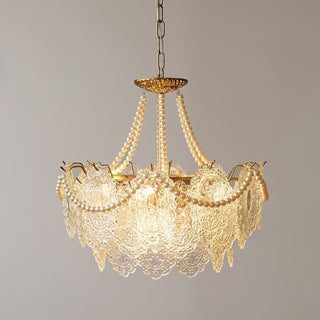Lustra Lustre en Perles et Verre Luxe