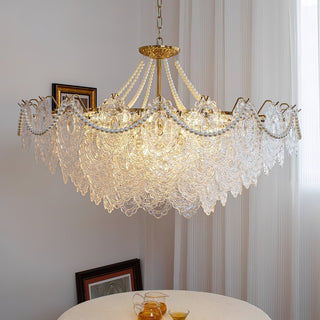 Lustra Lustre en Perles et Verre Luxe