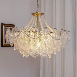 Lustra Lustre en Perles et Verre Luxe