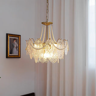 Lustra Lustre en Perles et Verre Luxe