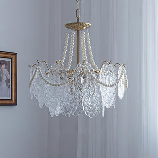 Lustra Lustre en Perles et Verre Luxe
