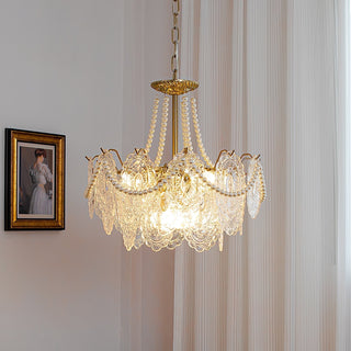 Lustra Lustre en Perles et Verre Luxe