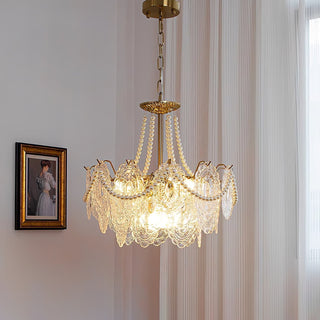 Lustra Lustre en Perles et Verre Luxe