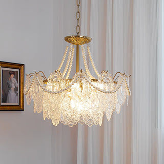 Lustra Lustre en Perles et Verre Luxe