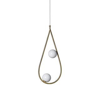 Ertheion Suspension Verre Perles Minimaliste