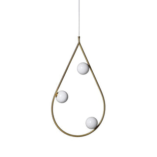 Ertheion Suspension Verre Perles Minimaliste