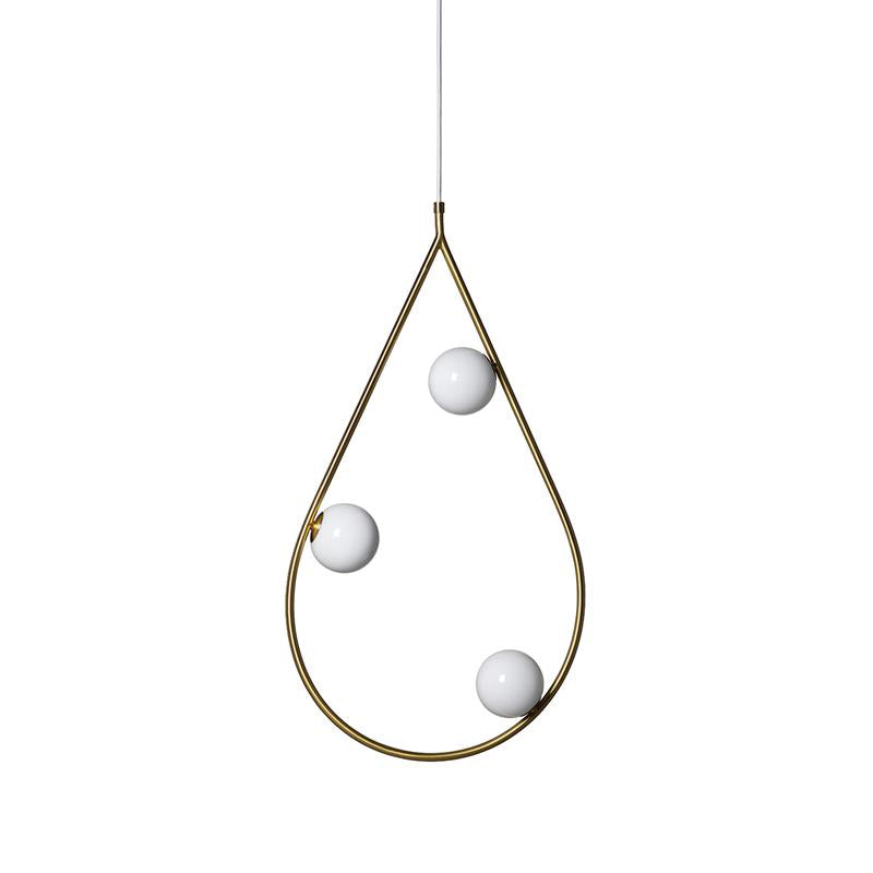 Ertheion Suspension Verre Perles Minimaliste