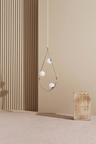 Ertheion Suspension Verre Perles Minimaliste