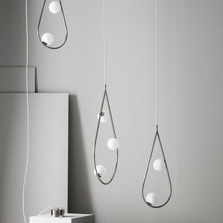 Ertheion Suspension Verre Perles Minimaliste