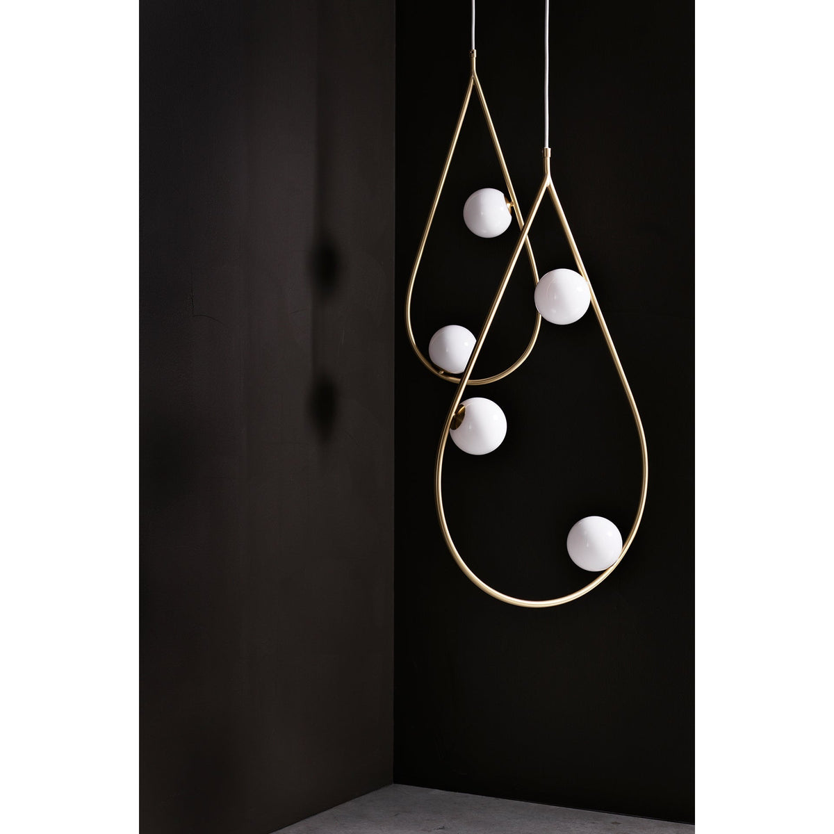 Ertheion Suspension Verre Perles Minimaliste