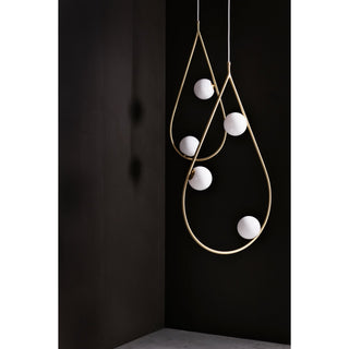 Ertheion Suspension Verre Perles Minimaliste