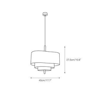 Altheus Suspension Tissu Premium Nordic Galet