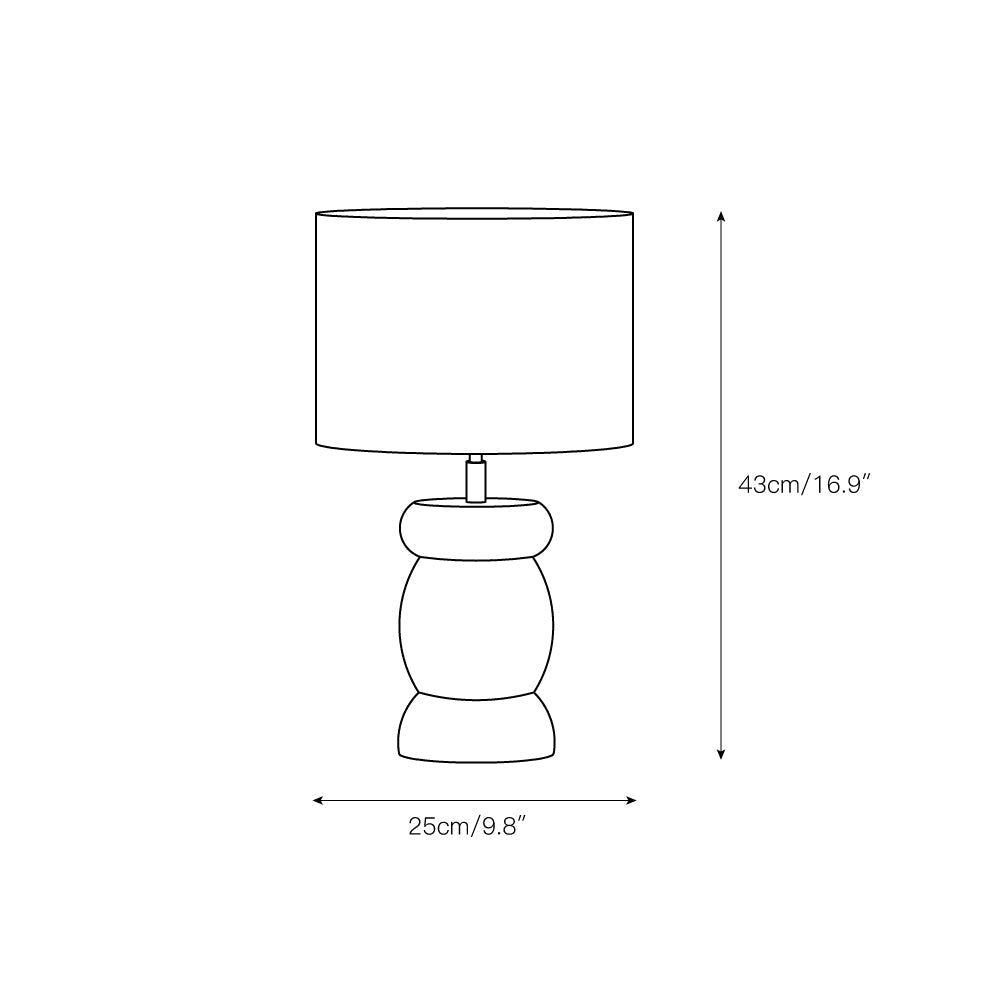Beadon Lampe à poser en bois