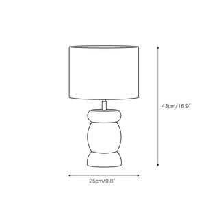 Beadon Lampe à poser en bois