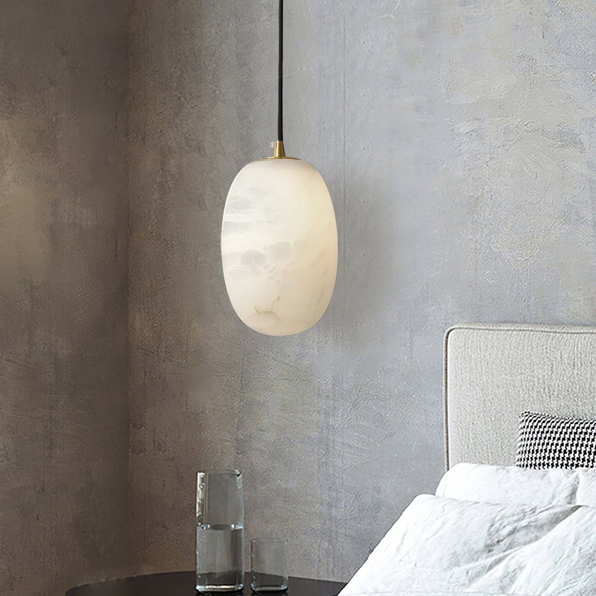 Vevelila Suspension Moderne en Albâtre