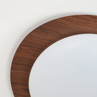 Solara Plafonnier Galet en Noyer Acrylique LED