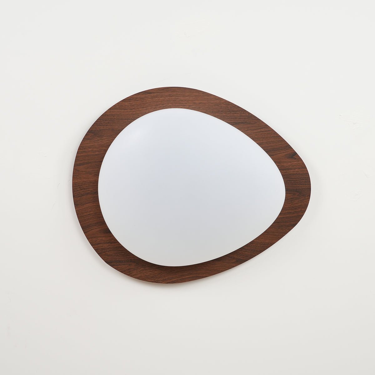 Zevelle Plafonnier Galet en Noyer Acrylique LED