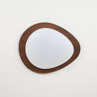 Solara Plafonnier Galet en Noyer Acrylique LED