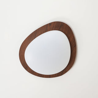 Solara Plafonnier Galet en Noyer Acrylique LED