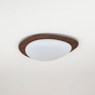 Solara Plafonnier Galet en Noyer Acrylique LED