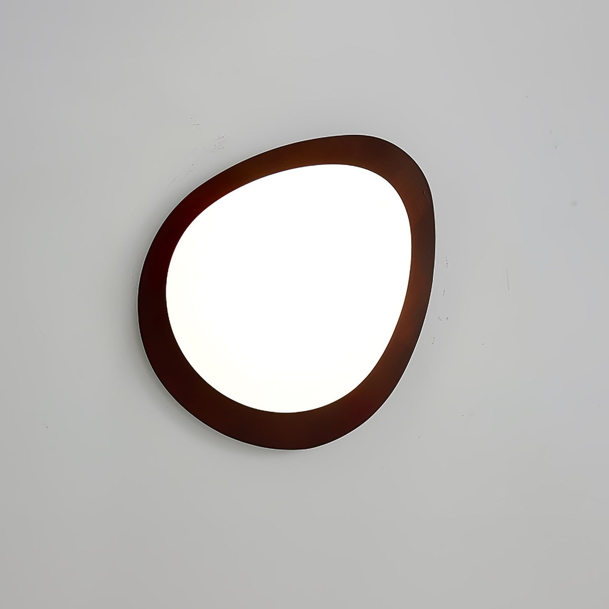 Perona Plafonnier en Bois Noyer Et Galets