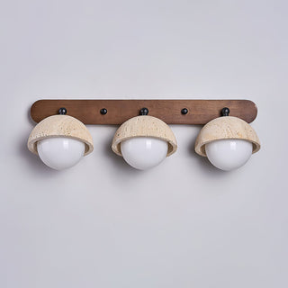 Vodora Applique Murale Moderne En Bois Et Travertin