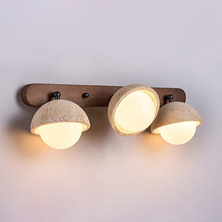 Vodora Applique Murale Moderne En Bois Et Travertin