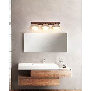 Vodora Applique Murale Moderne En Bois Et Travertin