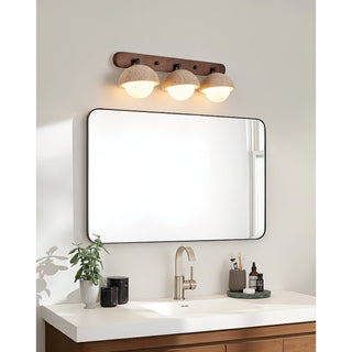 Vodora Applique Murale Moderne En Bois Et Travertin