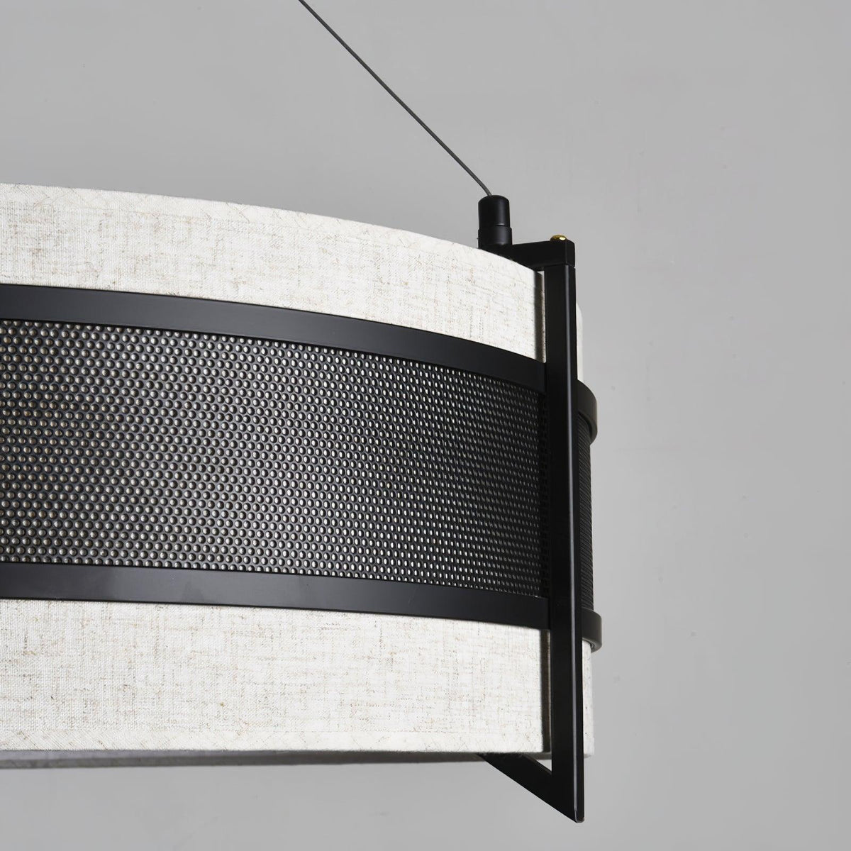 Dovoria Lustre Pedesina Maille Noire LED