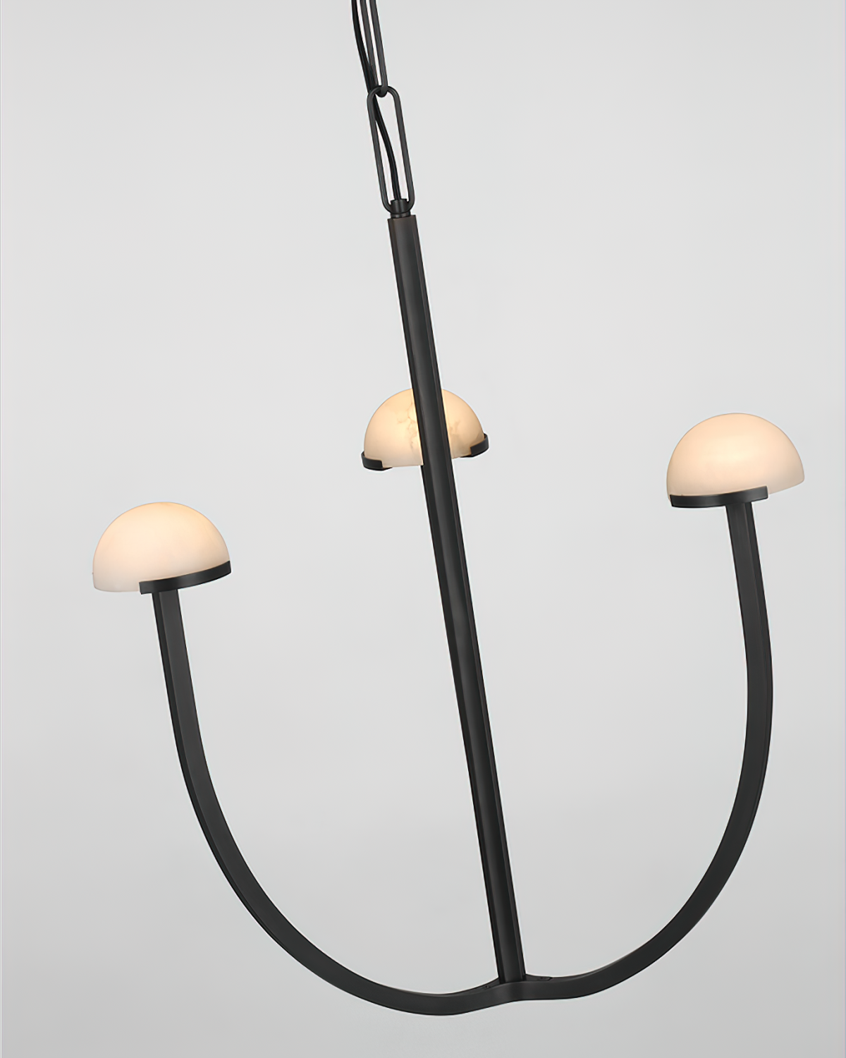 Pedra Chandelier Alabaster Minimalist Arc Geometry-Neutral Decor