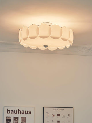 Solara Lumière de Plafond en Verre Ondulé Glamour-Luire
