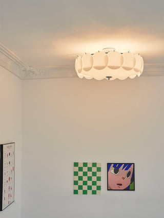 Solara Lumière de Plafond en Verre Ondulé Glamour-Luire