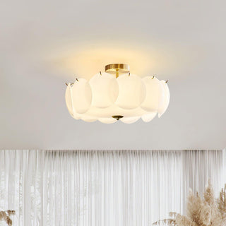 Solara Lumière de Plafond en Verre Ondulé Glamour-Luire