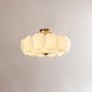 Solara Lumière de Plafond en Verre Ondulé Glamour-Luire