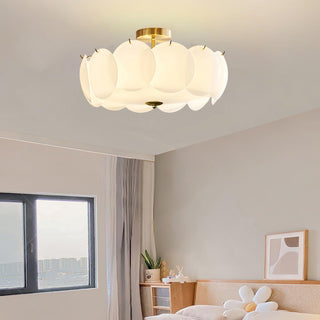 Solara Lumière de Plafond en Verre Ondulé Glamour-Luire
