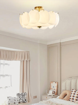 Solara Lumière de Plafond en Verre Ondulé Glamour-Luire